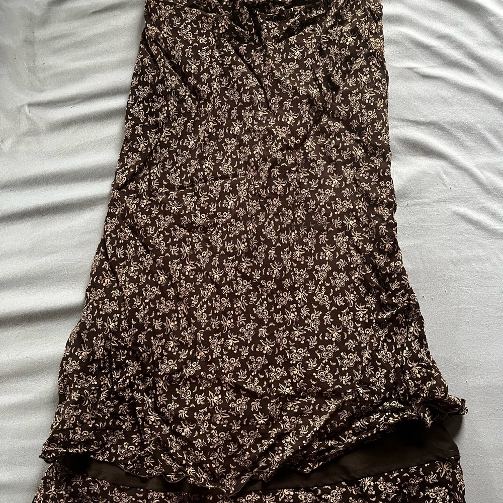 Floral Brown Skirt